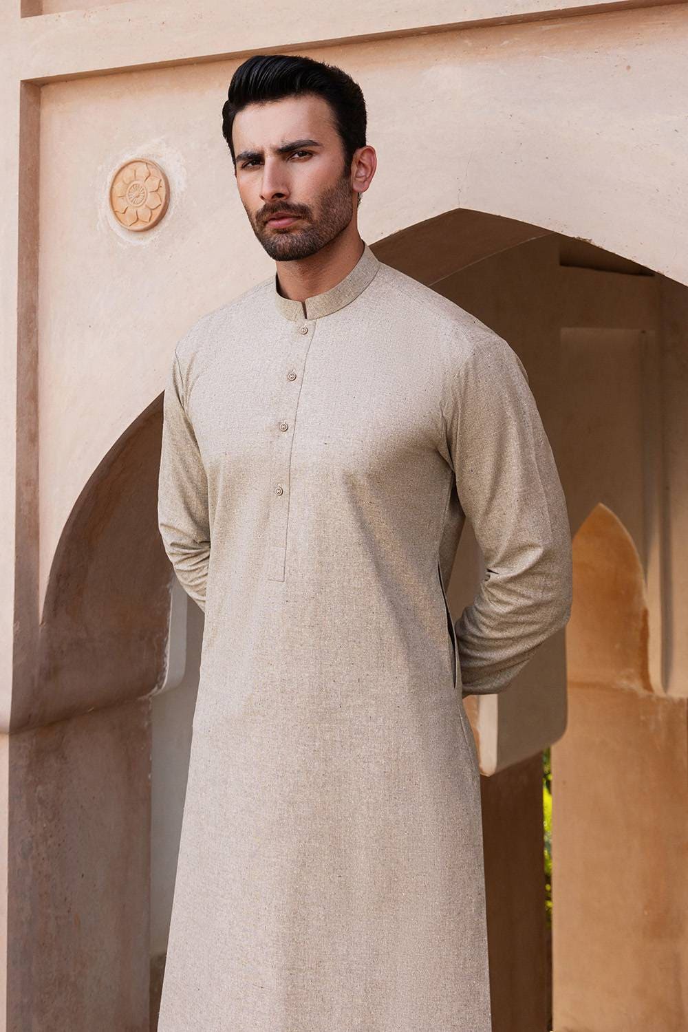 Vision Figo Unstitched Fabric Blended