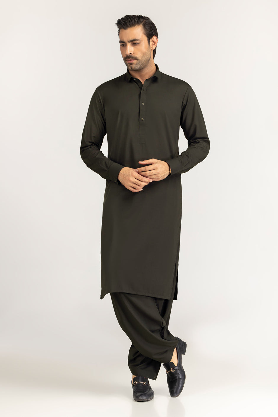 Vision Menric Unstitched Fabric Blended