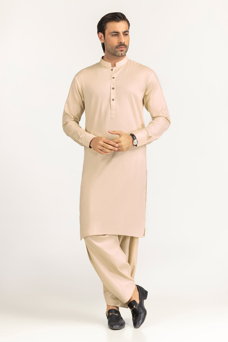 Vision Menric Unstitched Fabric Blended