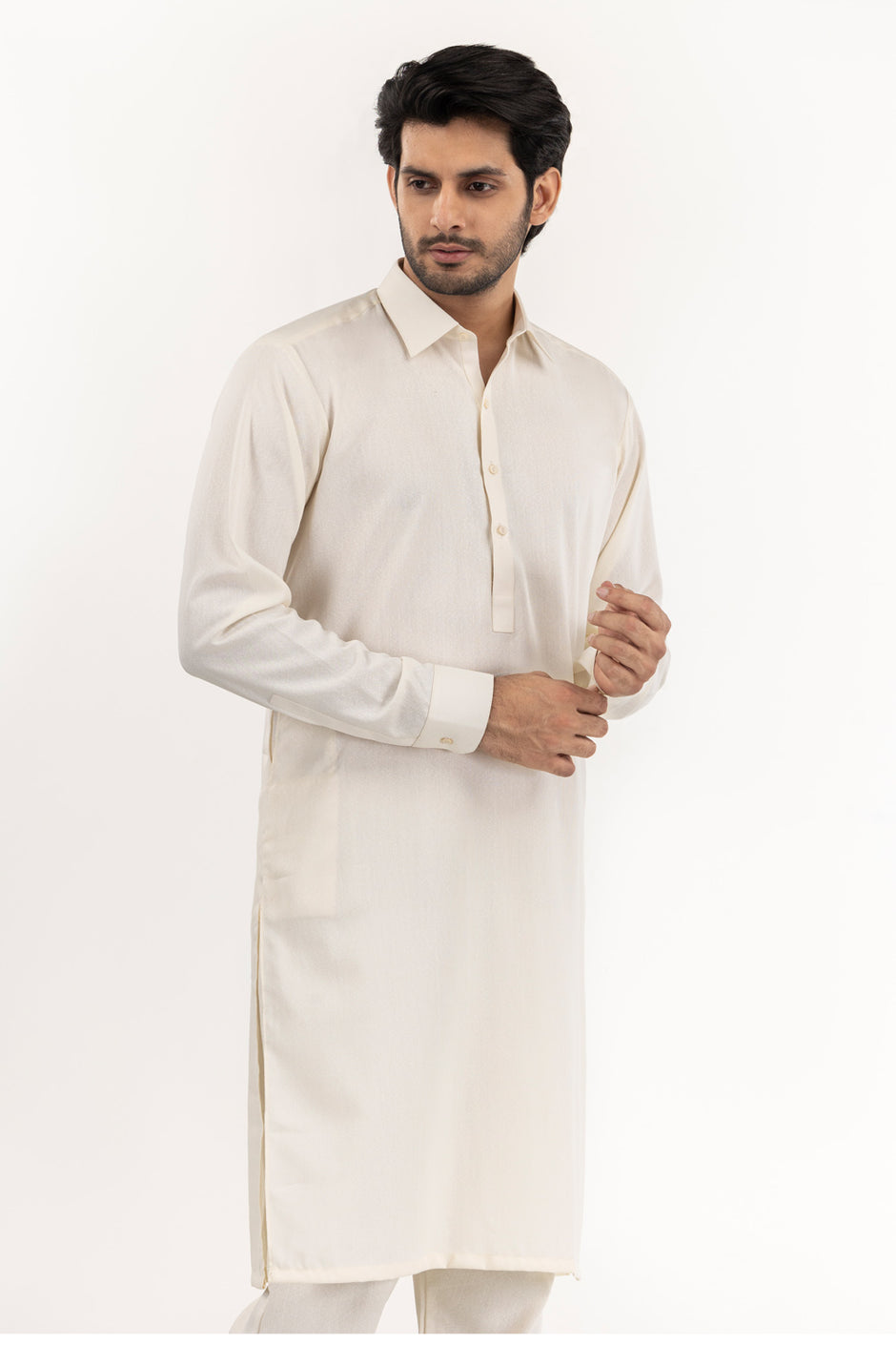 Vision Zarvek Unstitched Fabric Blended