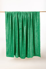 AW24-Vivid Green Embossed Single Ply Fleece Throw