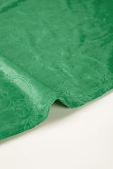 AW24-Vivid Green Embossed Single Ply Fleece Throw