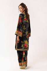 2 Piece Unstitched Embroidered Velvet Suit VLT-42002