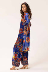 2 Piece Unstitched Hand Embroidered Velvet Suit VLT-42004