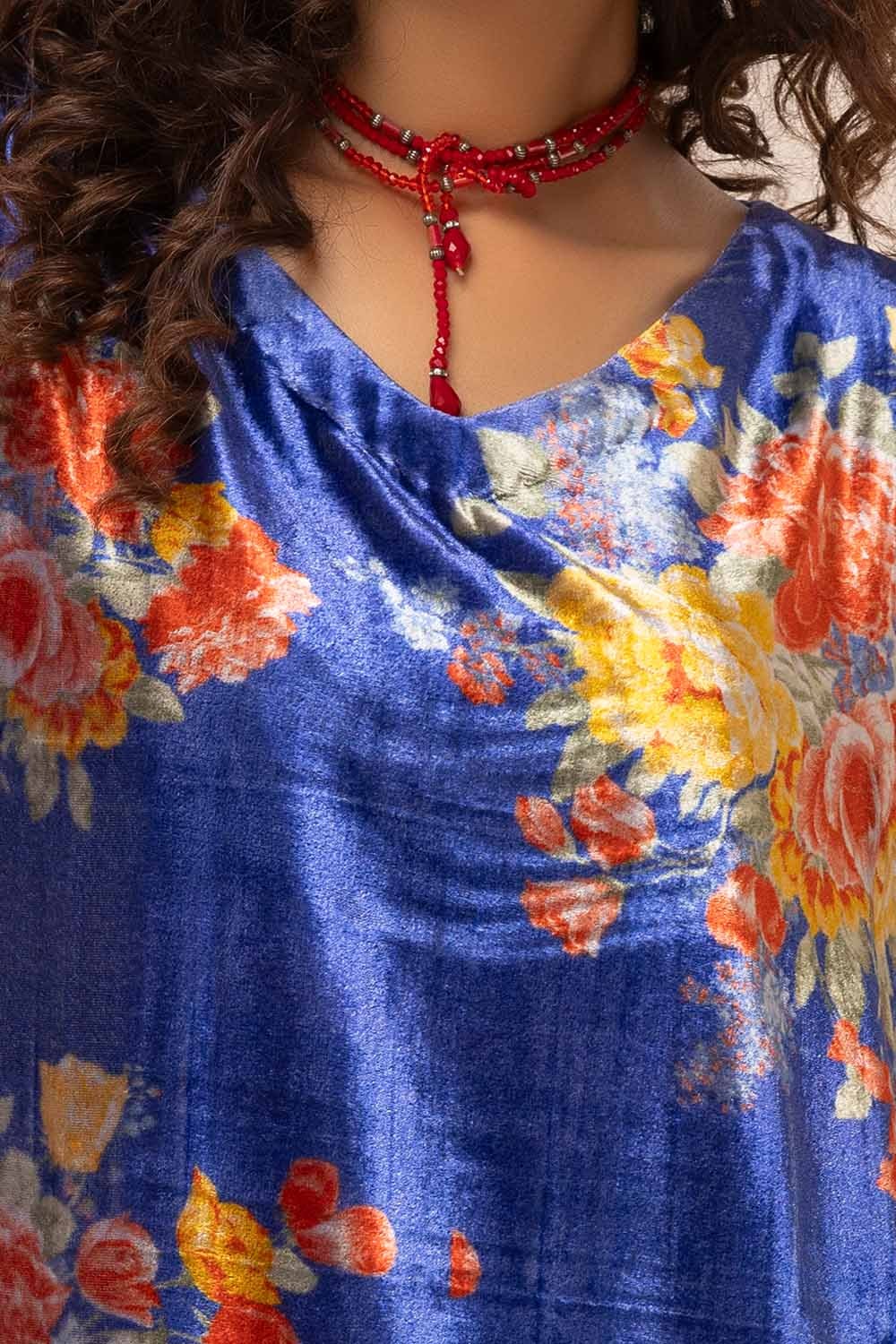 2 Piece Unstitched Hand Embroidered Velvet Suit VLT-42004