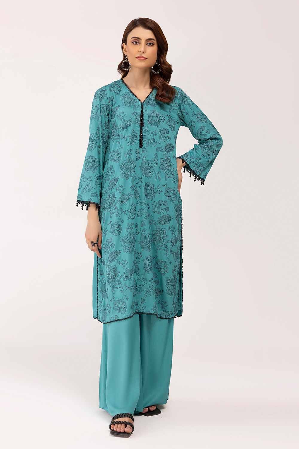 2 Piece Unstitched Embroidered Cotail Suit VT-42002