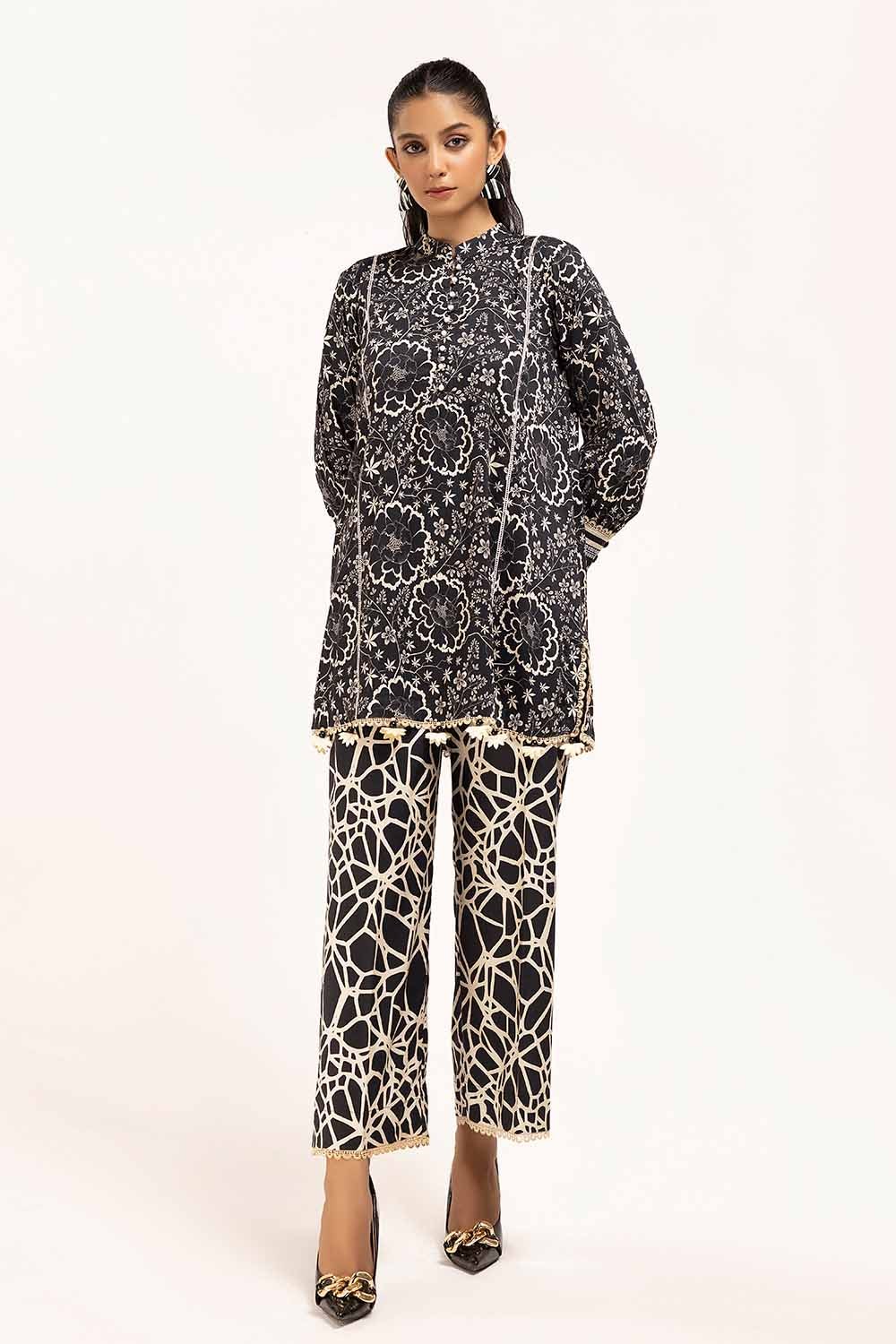 2 Piece Unstitched Printed Linen Suit VT-42005
