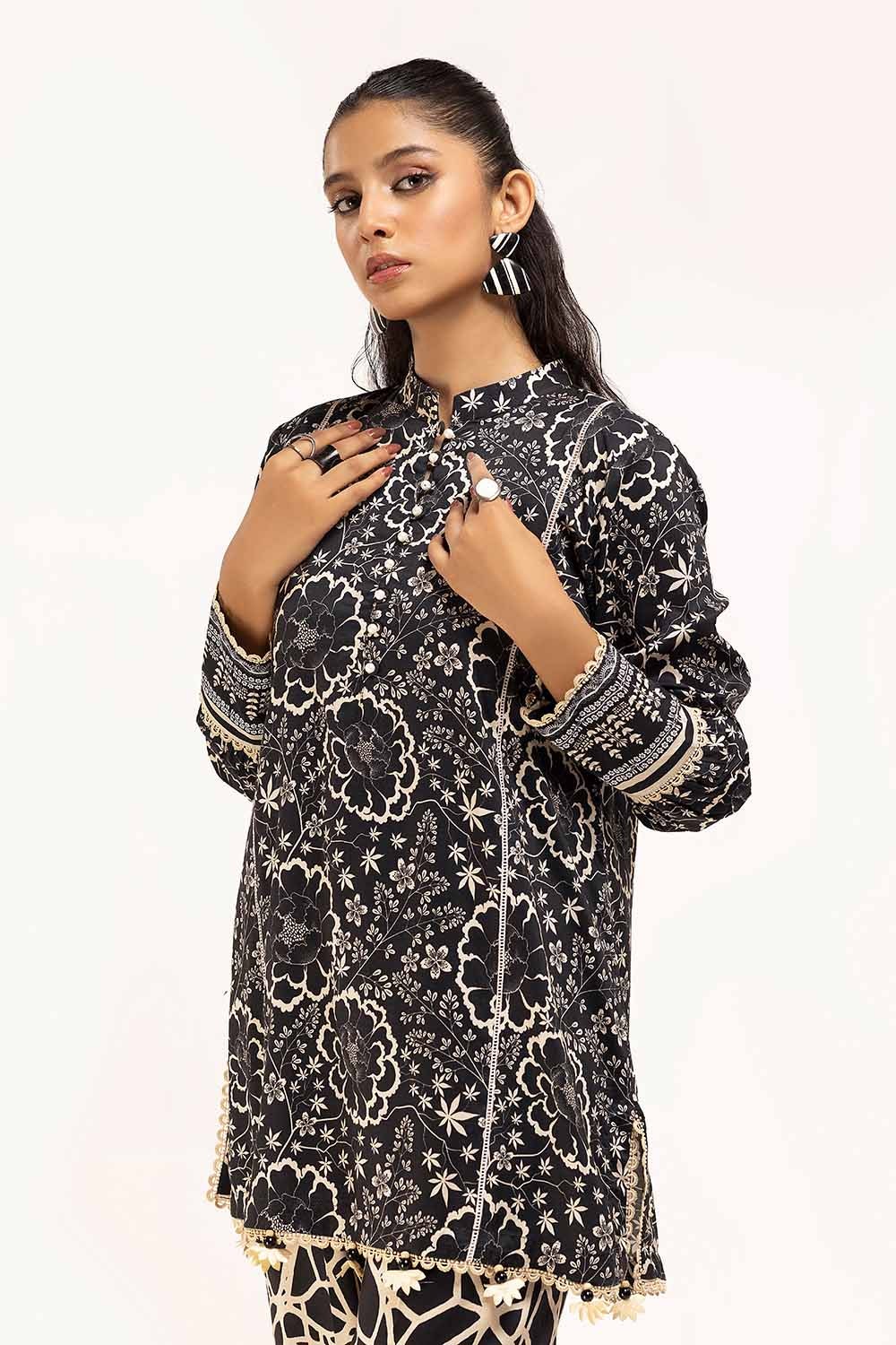 2 Piece Unstitched Printed Linen Suit VT-42005