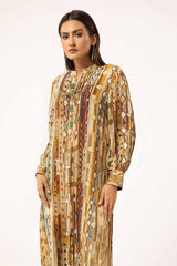 2 Piece Unstitched Printed Linen Suit VT-42007