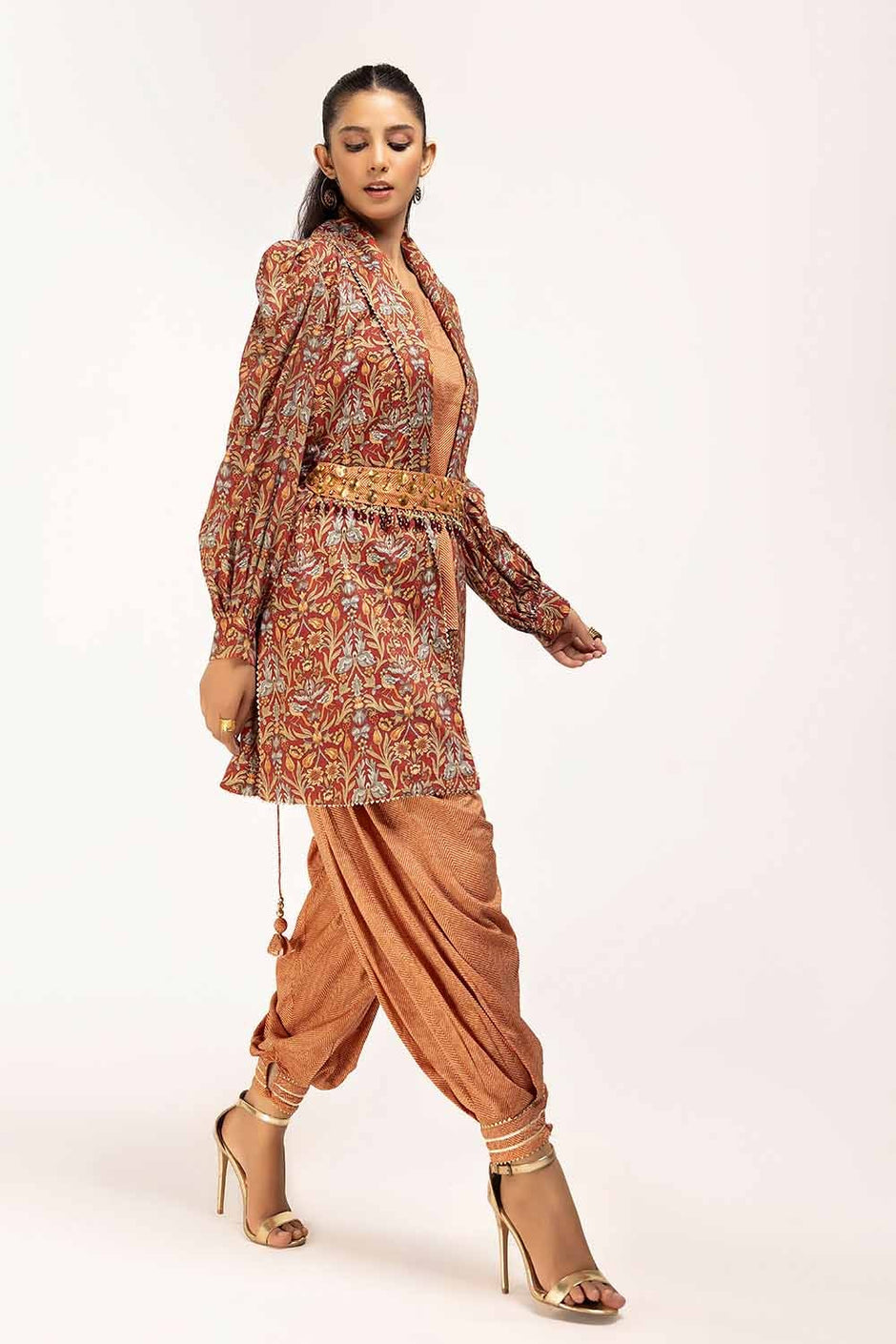2 Piece Unstitched Printed Linen Suit