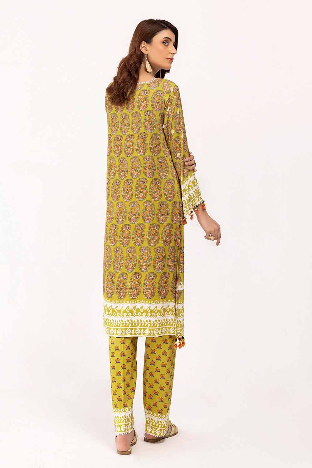 2 Piece Unstitched Printed Cotail Suit VT-42009