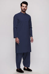 Ink Blue Unstitched Fabric Cotton Club Twill JA