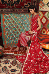 3 Piece Unstitched Printed Linen Suit LT-12012 B