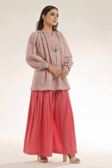 Unstitched Gold Printed Lawn Shirt SL-42034 A