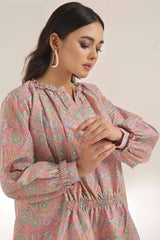Unstitched Gold Printed Lawn Shirt SL-42034 A