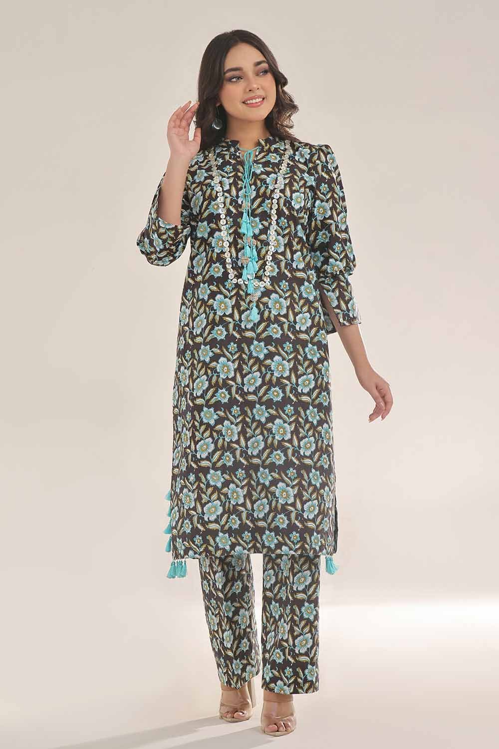 Unstitched Printed Lawn Shirt SL-42033 B