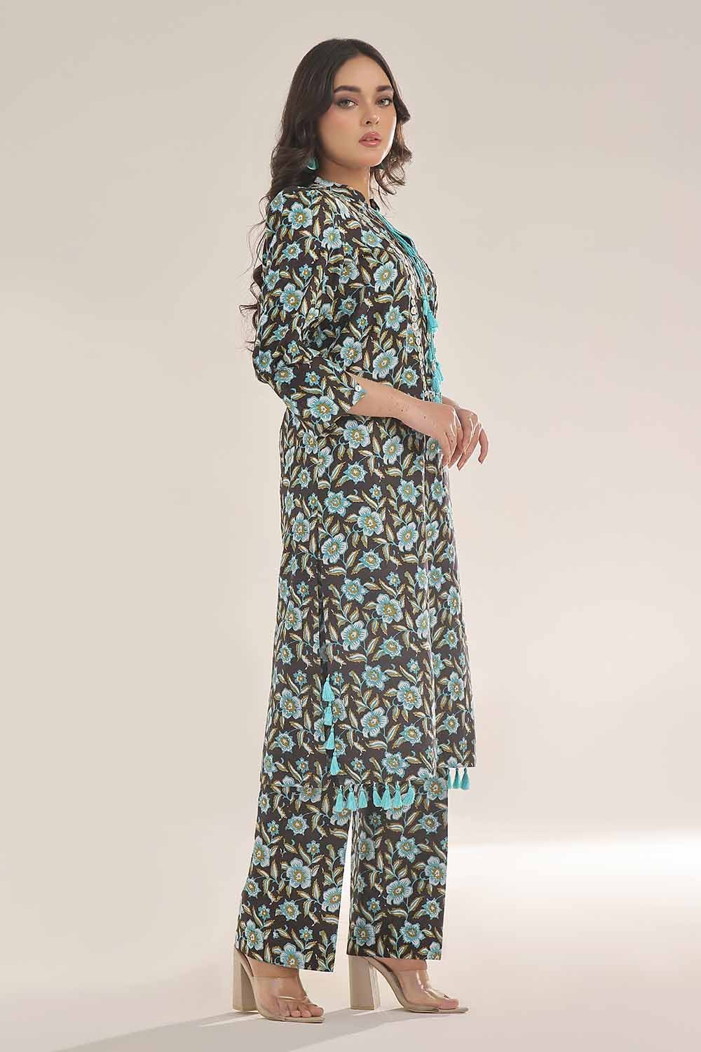 Unstitched Printed Lawn Shirt SL-42033 B