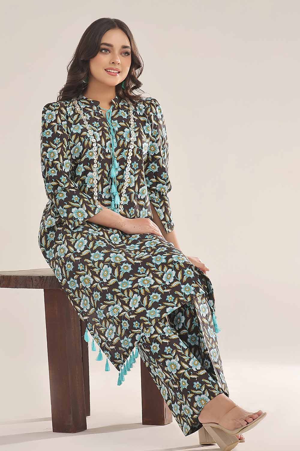 Unstitched Printed Lawn Shirt SL-42033 B