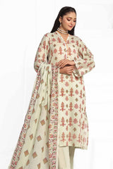 3 Piece Unstitched Printed Lawn Suit CLP-42008