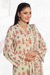 3 Piece Unstitched Printed Lawn Suit CLP-42008