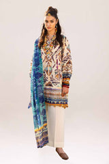 3 Piece Unstitched Printed Lawn Suit CL-42237