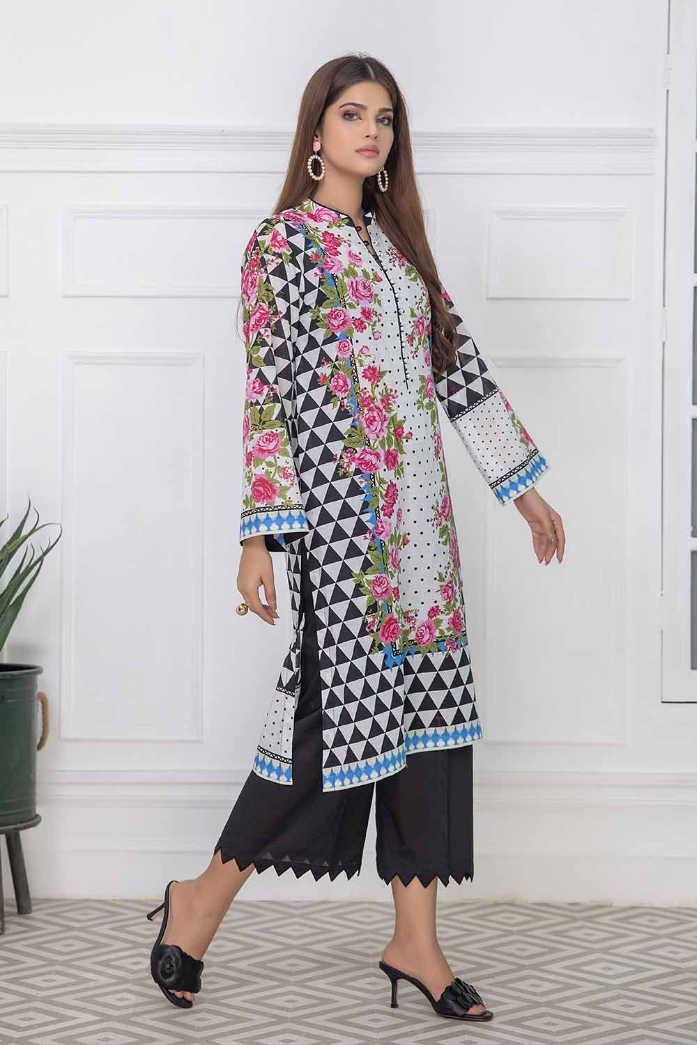 1 Piece Lawn Digital Printed Unstitched Shirt SL-32011