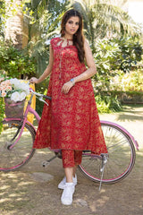 2 Piece Lawn Gold Printed Unstitched Suit TL-32044