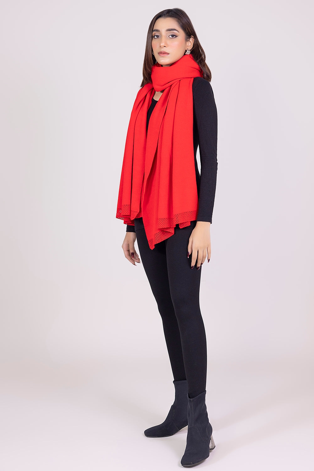 Solid Knitted Shawl WG-SH-W22-119