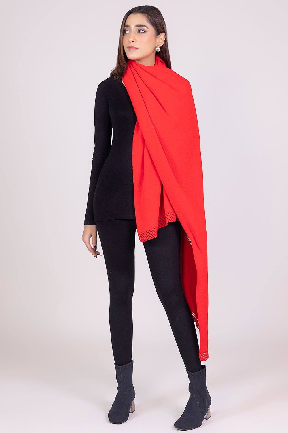 Solid Knitted Shawl WG-SH-W22-119