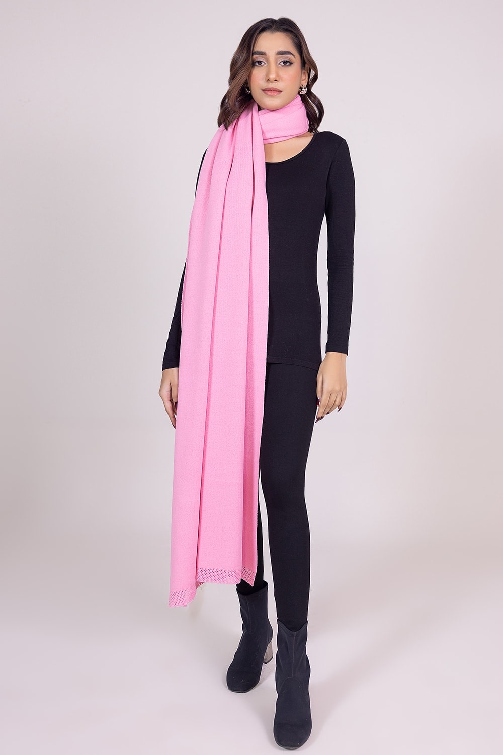 Solid Knitted Shawl WG-SH-W22-120