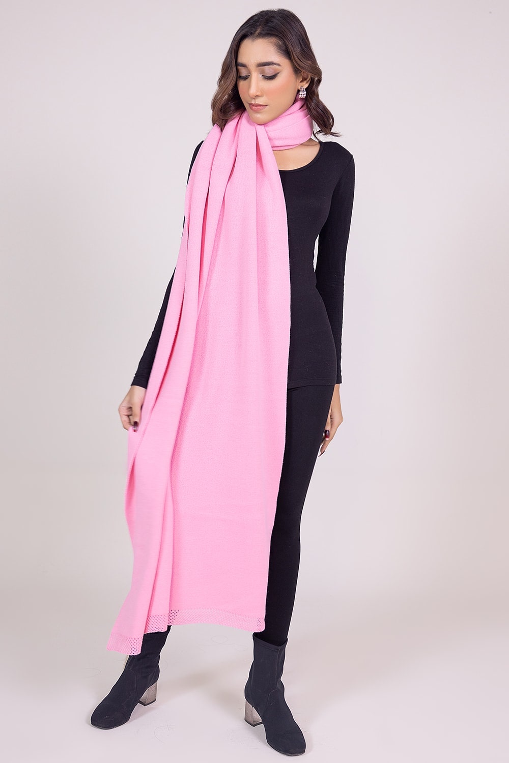 Solid Knitted Shawl WG-SH-W22-120