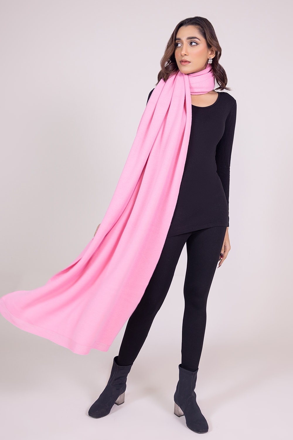 Solid Knitted Shawl WG-SH-W22-120