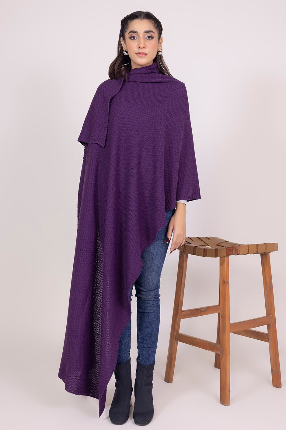 Dyed Knitted Shawl