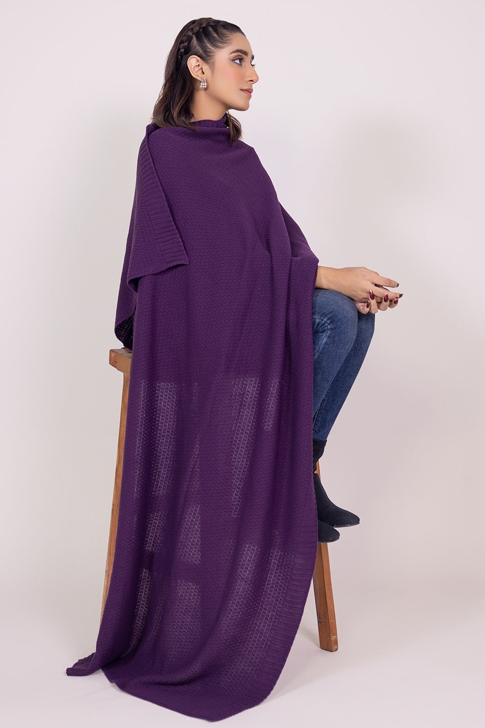 Dyed Knitted Shawl WG-SH-W22-121