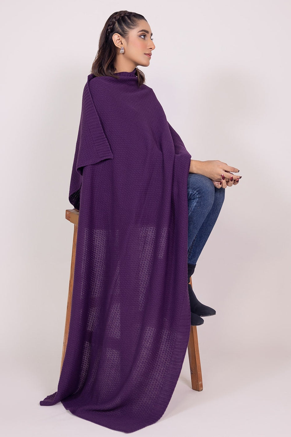 Dyed Knitted Shawl