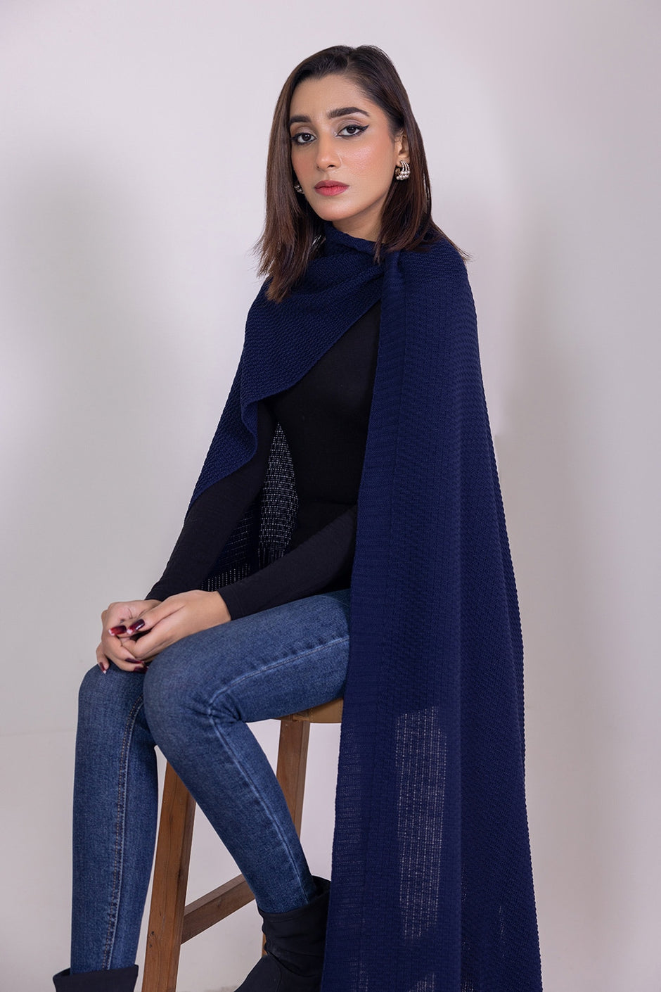 Dyed Knitted Shawl