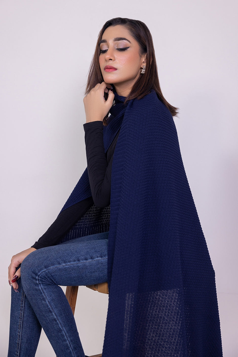 Dyed Knitted Shawl