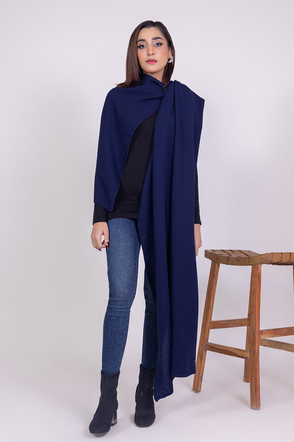 Dyed Knitted Shawl