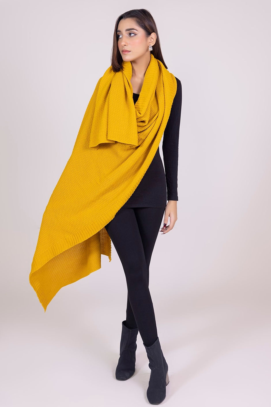 Dyed Knitted Shawl