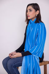Striped Jacquard Shawl WG-SH-W22-125 A