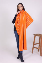 Striped Jacquard Shawl WG-SH-W22-125 B