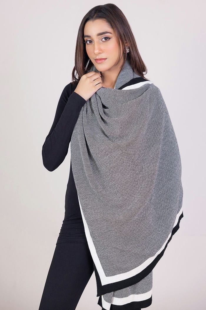 Waffle Shawl WG-SH-W22-127