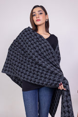 Knitted Houndstooth Shawl WG-SH-W22-128