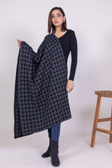 Knitted Houndstooth Shawl WG-SH-W22-128
