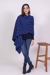 Checkered Knitted Shawl WG-SH-W22-129