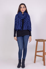 Checkered Knitted Shawl WG-SH-W22-129