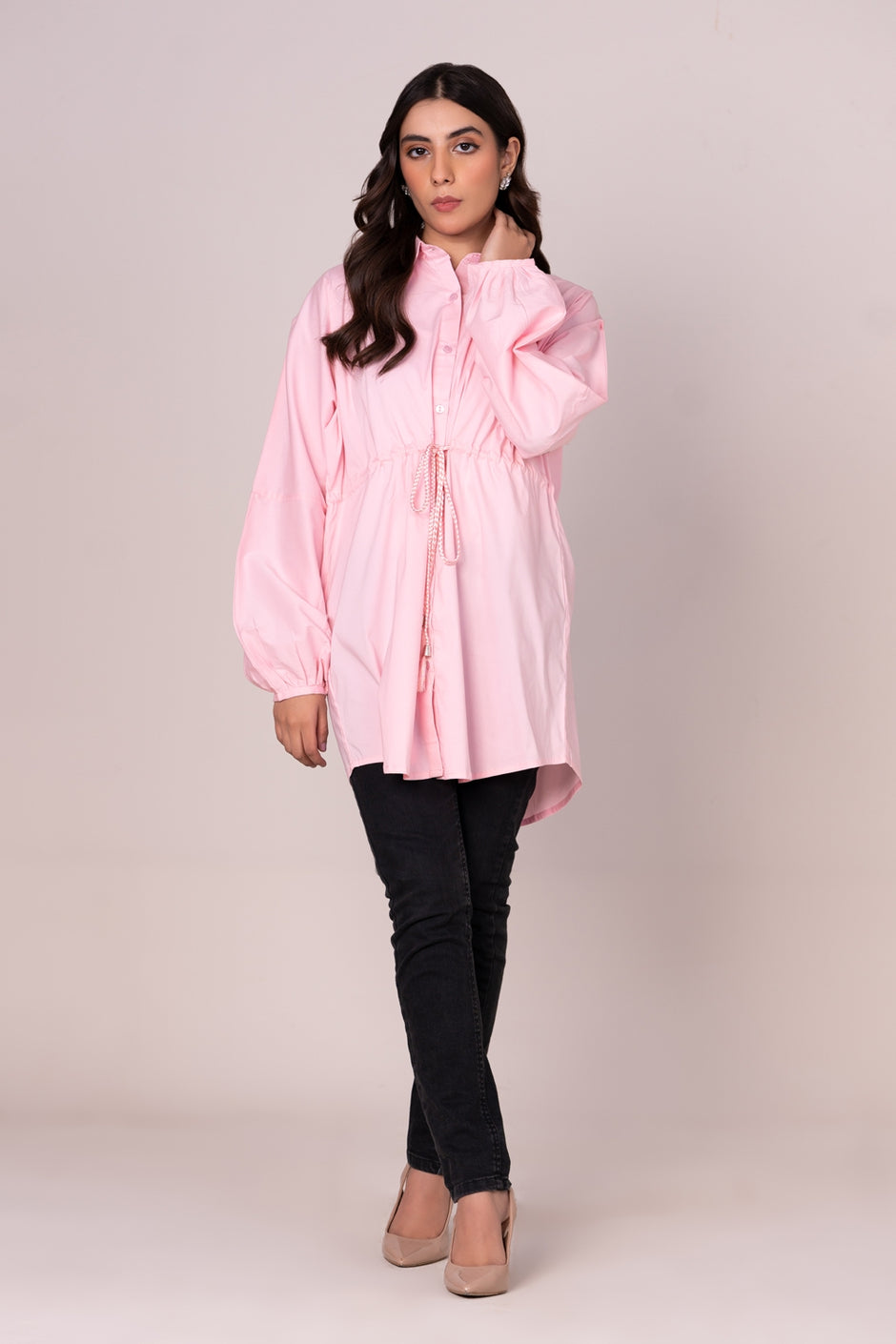 Blended Dyed Belted Tunic