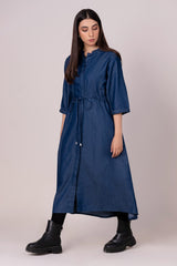Denim Belted Dyed Dress WG-WS-22-W13
