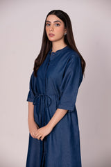 Denim Belted Dyed Dress WG-WS-22-W13