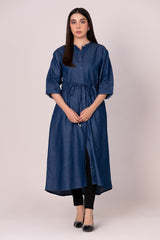 Denim Belted Dyed Dress WG-WS-22-W13